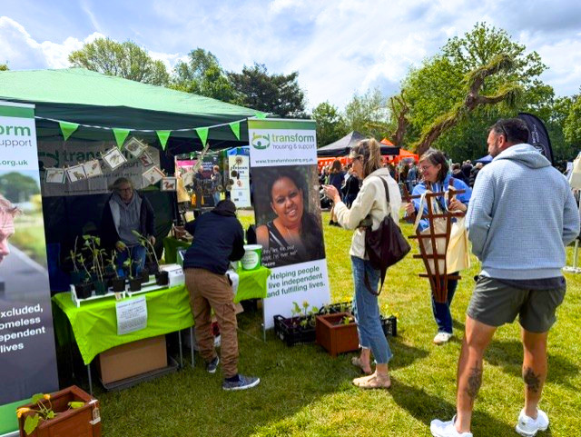 Transform hosts stall at Farnham’s Wellbeing and Sustainability Event